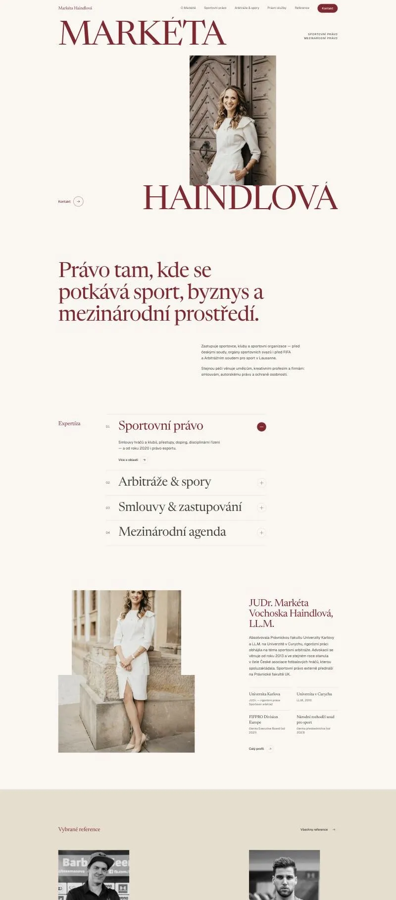 Web Markéta Haindlová
